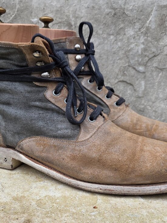 John Varvatos Bowery Lace Boots – Limited Edition Hand made in Italy - Size 10.5 main image 6